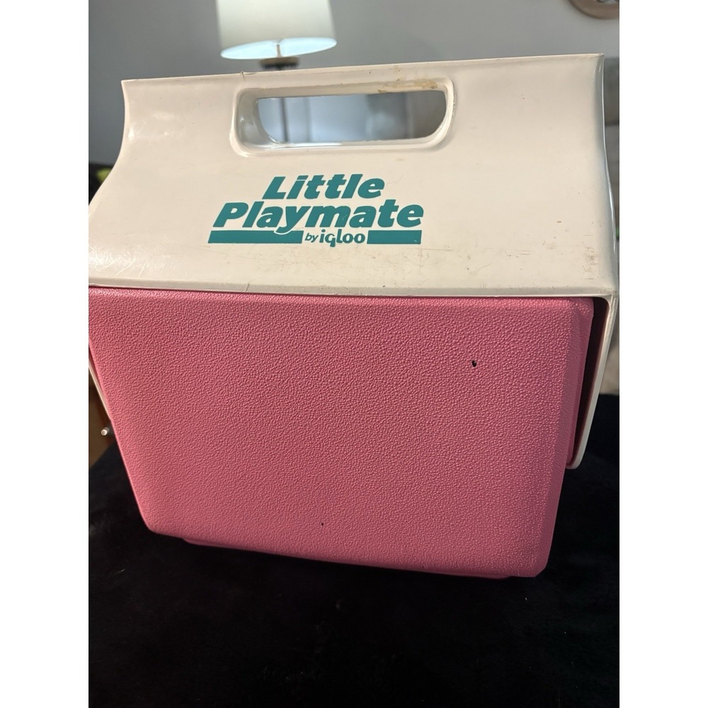 Vintage Little Playmate By igloo Pink And Teal Cooler